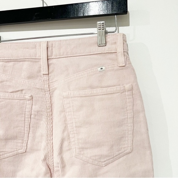 Sunday Best Aritzia Corduroy Straight Leg Pants Light Pink Cotton Zip Fly Size 2 - Picture 8 of 11